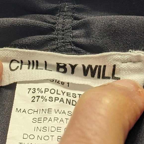 Chill By Will Moto Style Black Leggings Size 1 - Picture 10 of 10